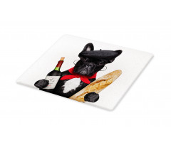 French Dog Red Wine Cutting Board