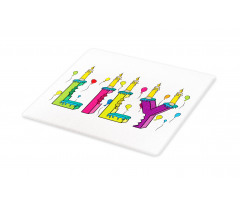 Joyful Letters Birthday Cutting Board