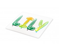 Common Girl Name Balloons Cutting Board