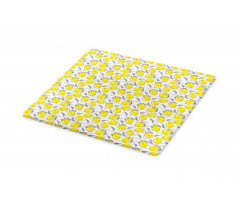 Sketched Lemon Pattern Cutting Board