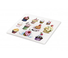 Yummy Cupcake Medley Cutting Board