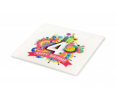 4 Years Old Colorful Cutting Board