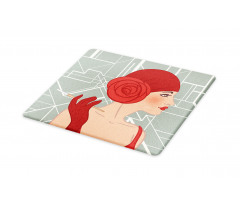 Lady with Bandana Cutting Board