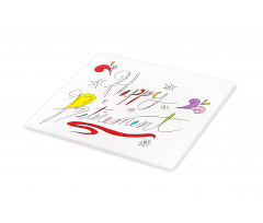 Floral Motifs Doodle Cutting Board