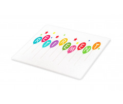 Balloons and Stars Cutting Board