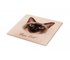 Domestic Animal Siamese Cat Cutting Board