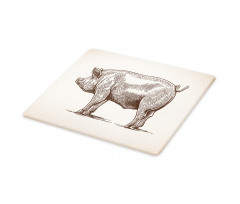 Vintage Hand-Drawn Image Cutting Board