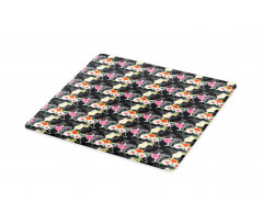 Cocktails Hibiscus Zebra Cutting Board