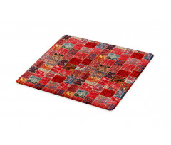 Ethnic Ornamental Squares Cutting Board