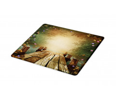 Lake and Blooming Flora Cutting Board
