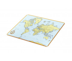 Adventure Detailed Map Cutting Board