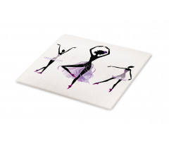 Ballerina Dancer Silhouettes Cutting Board