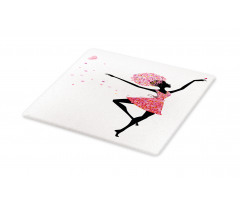 Floral Woman Dancing Cutting Board
