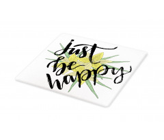 Yellow Blossoms Leaves Cutting Board