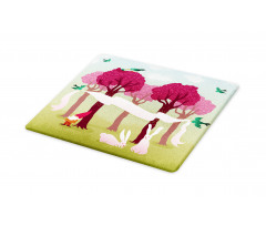 Forest with Pink Trees Cutting Board