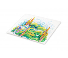 Floral Nature Meadow Trees Cutting Board