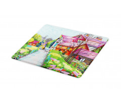 Rural Old Village Houses Cutting Board