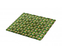 Seafood Rolls on Green Shade Cutting Board