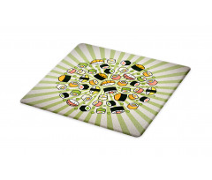 Manga Style Japanese Food Cutting Board