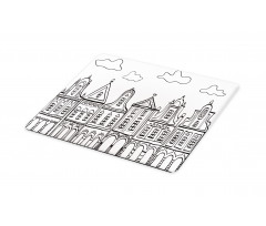 Village Houses Theme Cutting Board