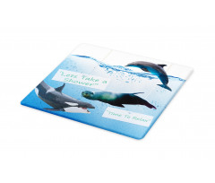 Whale Dolphin and Seal Sea Cutting Board