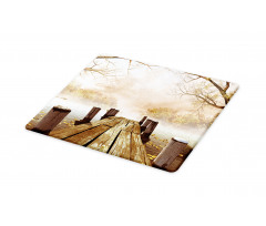 Fall Lake in Forest Cutting Board