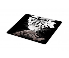 Tiger Drinking Water Cutting Board