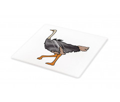 Striped Doodle Style Bird Cutting Board