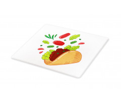 Mexican Tortilla with Veggies Cutting Board