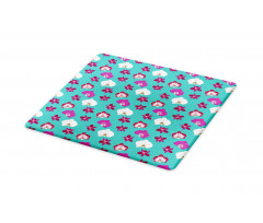 Vibrant Tropical Flowers Cutting Board