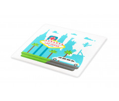 Cartoon Limo City Sign Cutting Board