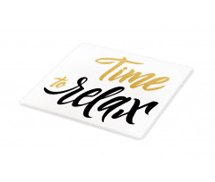 Coffee Time Conceptual Text Cutting Board