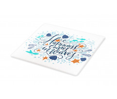 Hand-drawn Phrase Fish Cutting Board