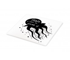 Jellyfish Silhouette Cutting Board