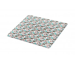 Boston Terriers and Flowers Cutting Board