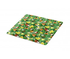 Pineapples Banana Coconut Cutting Board