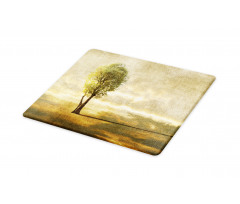 Lonely Tree in Beige Tones Cutting Board