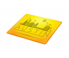 Minimal Texas Linear Skyline Cutting Board