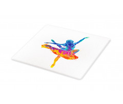 Colorful Ballerina Girl Pose Cutting Board