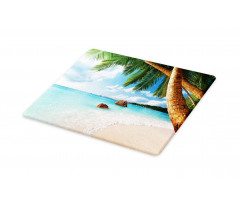 Exotic Palm Tree Ocean Cutting Board