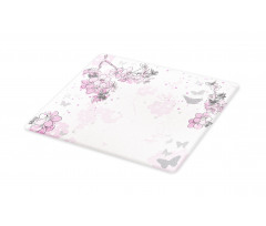 Spring Motif Outline Cutting Board