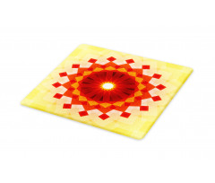 Fluorescent Rays Squares Cutting Board