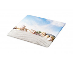 Seashells on Sand Hill Sky Cutting Board