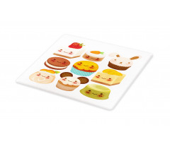 Baked Goods with Smileys Cutting Board