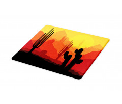 Cactus Silhouettes at Dusk Cutting Board