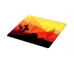 Western Cactus Silhouettes Cutting Board