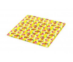 Tropical Flowers Art Cutting Board