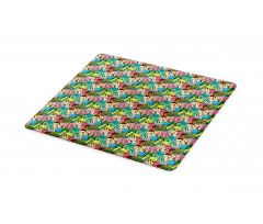 Rainbow Colored Hawaiian Cutting Board