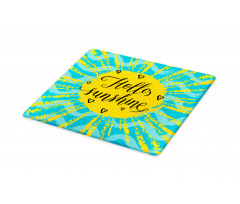 Sun Motif Stripes Cutting Board