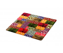 Colorful Pine Squares Art Cutting Board